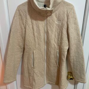 The North Face Women's Beige Quilted Ski Jacket